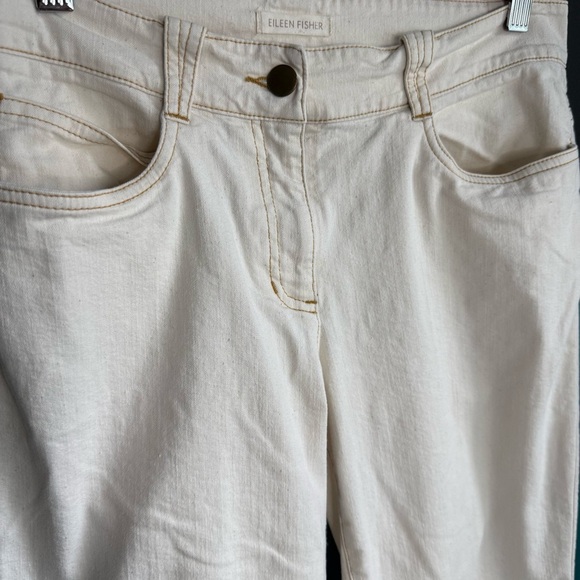 Eileen Fisher Cream Ankle & Cropped Jeans - Picture 3 of 9